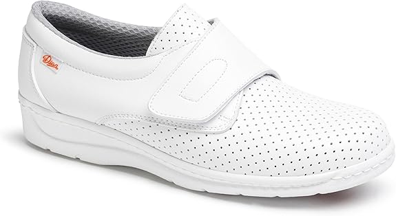 calzado de hostelería Dian blanco antideslizante cómodo y transpirable para cocina y sanidad