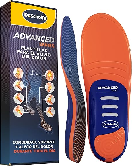 Plantillas Dr Scholls con gel para aliviar el dolor de pies en trabajos de muchas horas de pie