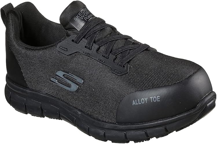 zapatos de seguridad Skechers mujer cómodos y flexibles para pies sensibles y juanetes leves