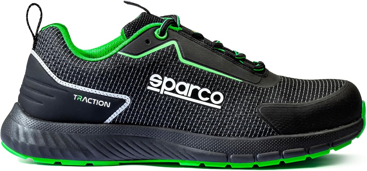 Zapatos de seguridad Sparco Traction hombre ligeros y flexibles para pies sensibles