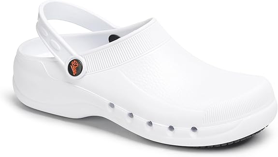 zueco de hostelería Dian blanco antideslizante cómodo y fácil de limpiar para cocina y trabajo muchas horas